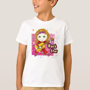 Camiseta Chica de la estrella del rock