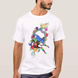 Camiseta Chica de la guitarra de la anarquía de la fresa