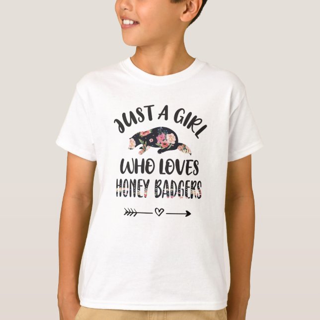 Camiseta Chica de la insignia de la miel regalo para el ama (Anverso)