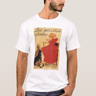 Camiseta Chica de la leche de Vingeanne con los gatos