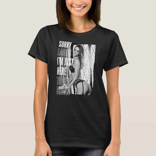 Camiseta Chica de la lencería Pin-Up Mujer traviesa diverti (Anverso)