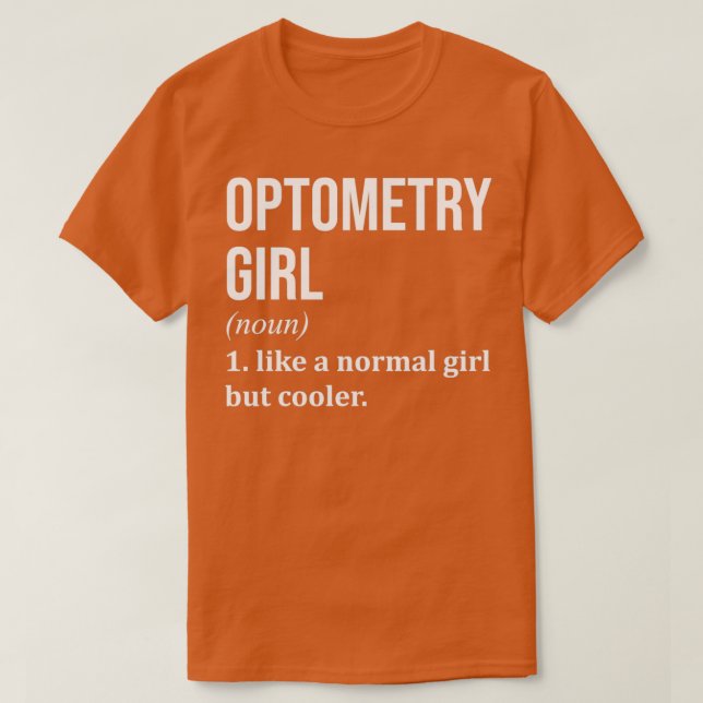 Camiseta Chica de la optometría dice graciosamente para las (Diseño del anverso)