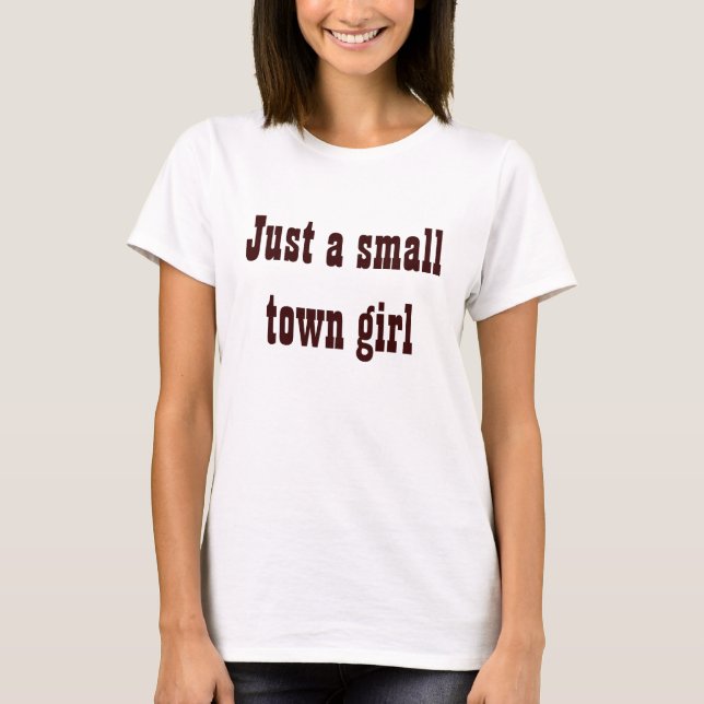 Camiseta Chica de la pequeña ciudad (Anverso)