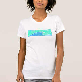 Camiseta chica de la persona que practica surf