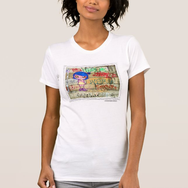 Camiseta Chica de la pintada de NYC (Anverso)