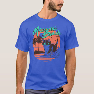 Camiseta Chica de la playa Meowmi vintage amiga