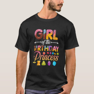 Camiseta Chica De La Princesa De Cumpleaños Donut Chica De
