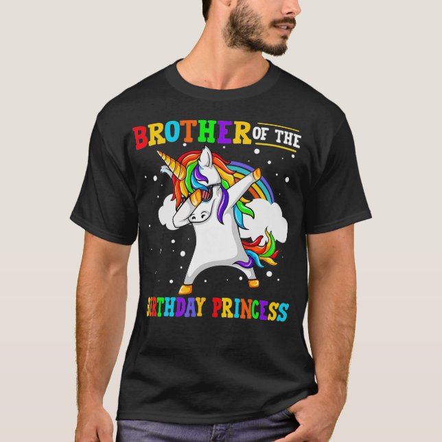 Camiseta Chica de la Princesa de Cumpleaños Unicornio (Anverso)