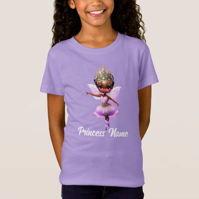 Camiseta Chica de la princesa de hadas bailarina rosa tutu  (Anverso)