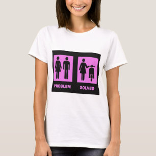 Camiseta chica de la vespa ningún rosa del problema