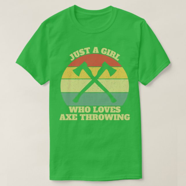 Camiseta Chica De Lanzamiento De Ax Thrower (Diseño del anverso)