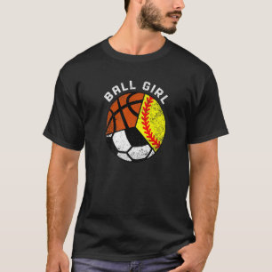 Camiseta Chica de las Pelotas Sóftbol Fútbol Baloncesto Ju