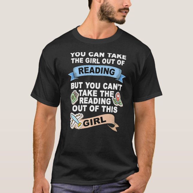 Camiseta Chica de leer la reubicación de la lectura (Anverso)