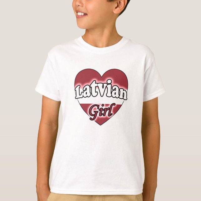 Camiseta Chica de Letonia (Anverso)