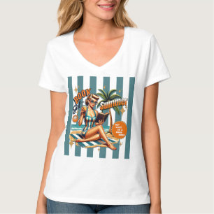 Camiseta Chica de Libros Vacaciones de Verano Viaje a la Pl