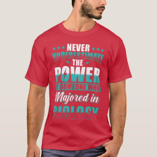 Camiseta chica de licenciatura en biología