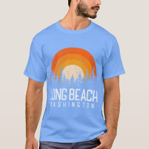 Camiseta Chica de Long Beach Washington Wa 70S 80S