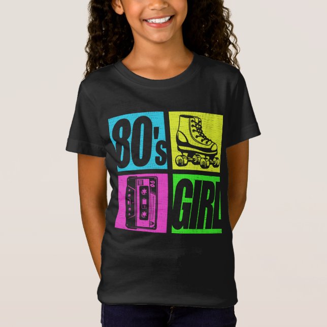 Camiseta chica de los 80's Fashion 80 Theme Party Ochenta (Anverso)