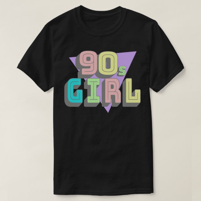 Camiseta chica de los años 90 (Diseño del anverso)