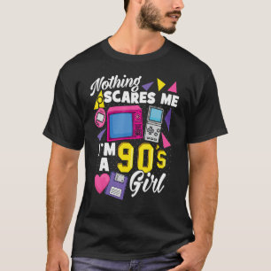Camiseta chica de los años 90 Soy Chica Nada me asusta