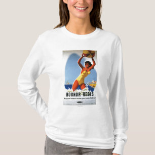 Camiseta Chica de los ferrocarriles y poster británicos de