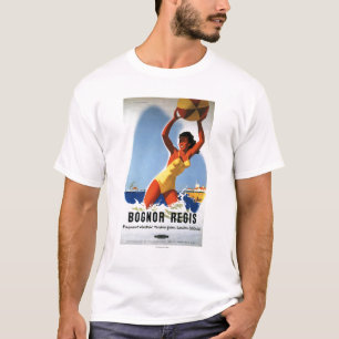 Camiseta Chica de los ferrocarriles y poster británicos de