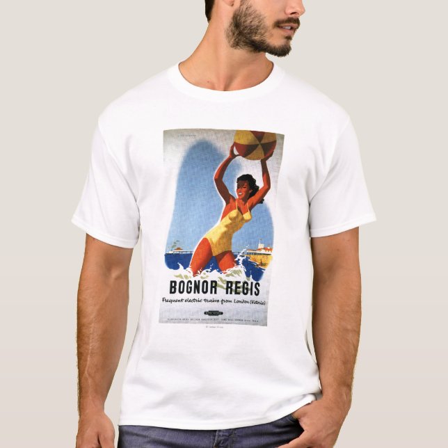 Camiseta Chica de los ferrocarriles y poster británicos de (Anverso)
