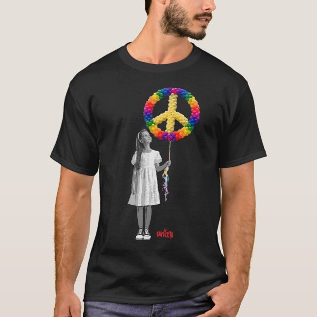 Camiseta Chica de los globos de paz (Anverso)