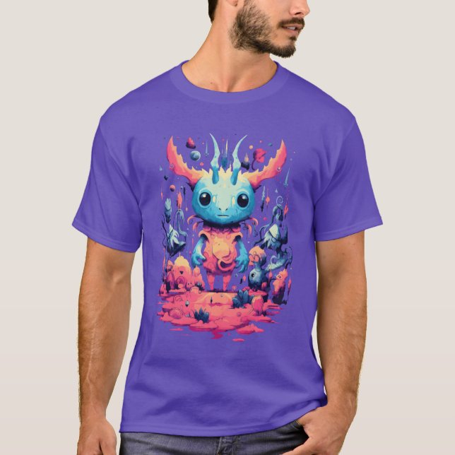 Camiseta Chica de los monstruos de Halloween con fantasía (Anverso)