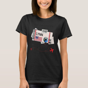 Camiseta Chica de Lynn en el vuelo de Lynn Lynn Boarding P