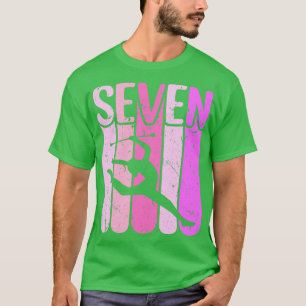 Camiseta Chica de Majorette 7 cumpleaños Batión Twirling