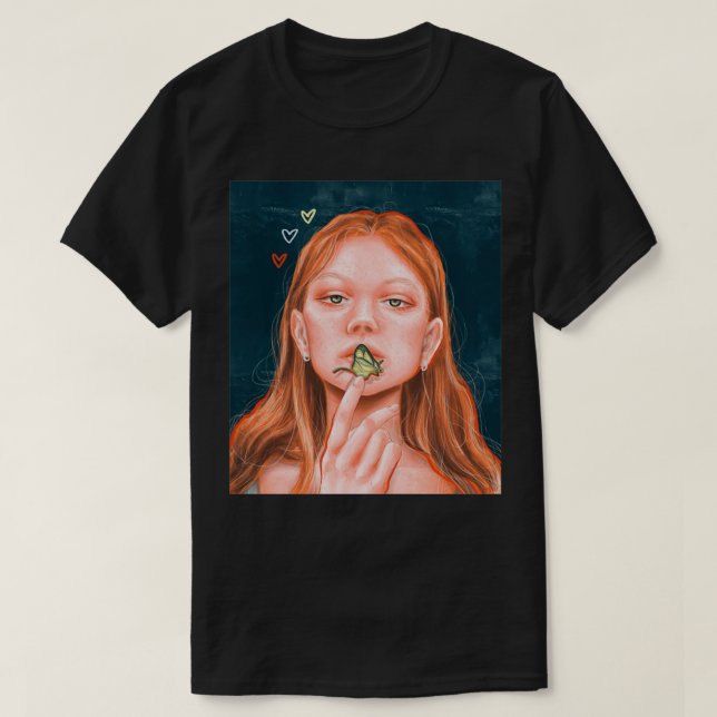 Camiseta Chica de mariposa (Diseño del anverso)
