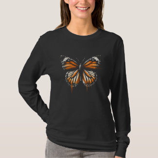 Camiseta Chica de mariposa monarca en viaje por el zoológic