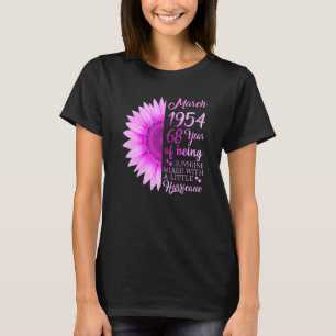 Camiseta Chica de Marzo 1954 68 años 68º cumpleaños