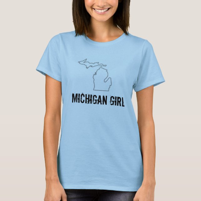 Camiseta Chica de Michigan (Anverso)