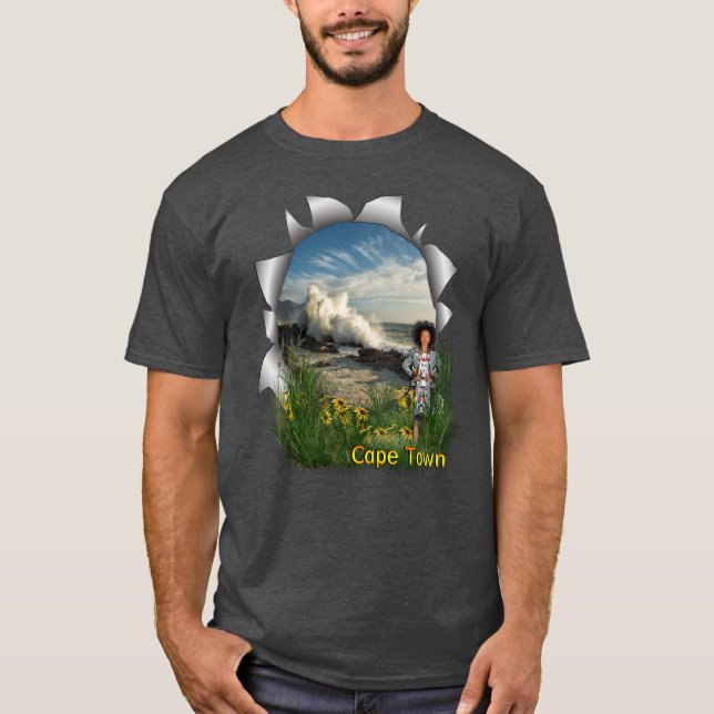 Camiseta Chica de moda sudafricana de Ciudad del Cabo (Anverso)