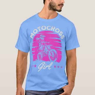 Camiseta Chica de motocicleta sucia Chica Enduro OffRoad Mo