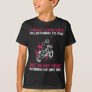 Camiseta Chica de motocicletas Dirt Bike Freestyle Extreme 