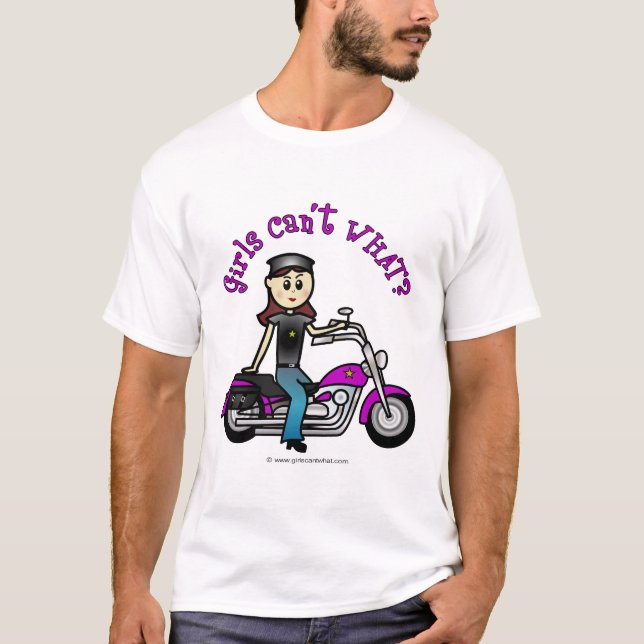 Camiseta Chica de motociclista ligero (Anverso)