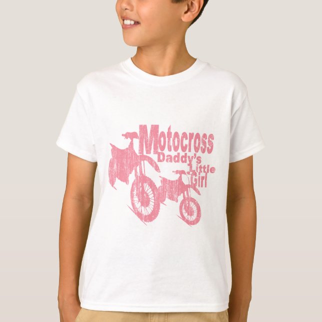 Camiseta Chica de Motocross Daddy (Anverso)