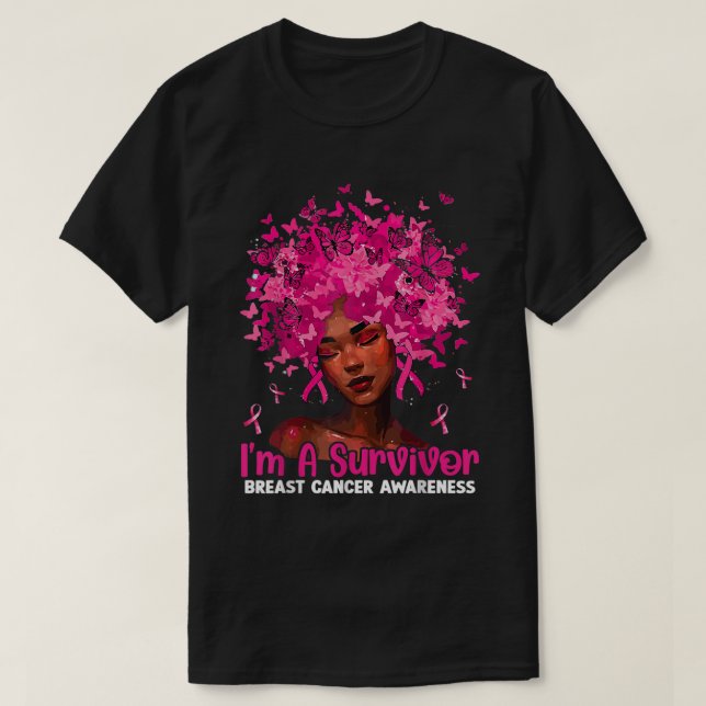 Camiseta Chica de mujeres negras soy superviviente de la gu (Diseño del anverso)