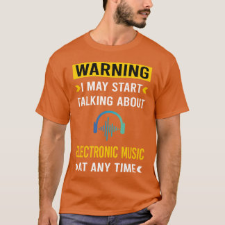 Camiseta Chica de música electrónica de advertencia
