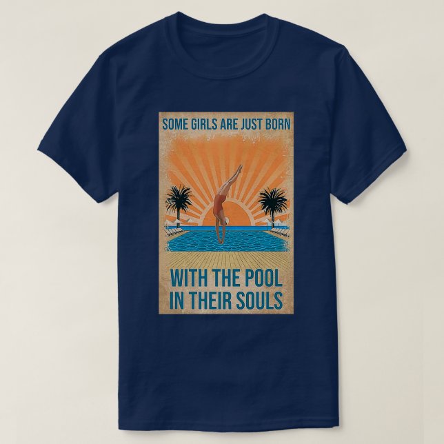 Camiseta Chica de natación (Diseño del anverso)