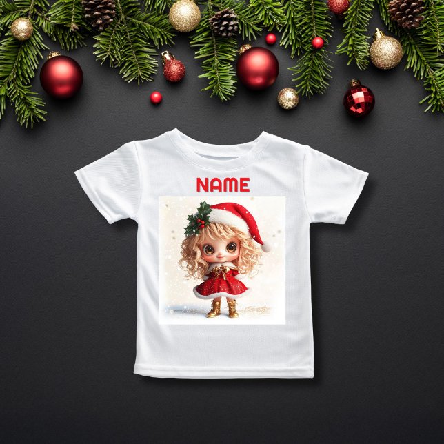 Camiseta Chica de Navidades Adorables con NOMBRE PERSONALIZ (Subido por el creador)