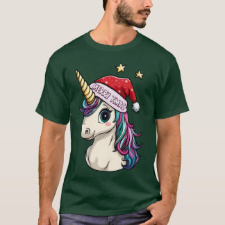 Camiseta Chica de Navidades de Unicornios