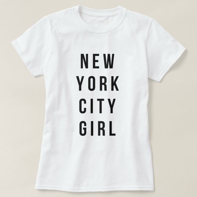 Camiseta Chica de New York City (Diseño del anverso)
