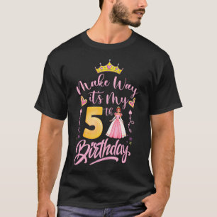 Camiseta chica de niños bebé rosado de modo que es mi quint