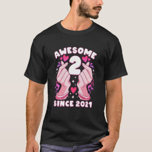 Camiseta Chica de niños de segundo cumpleaños, nacido en 20