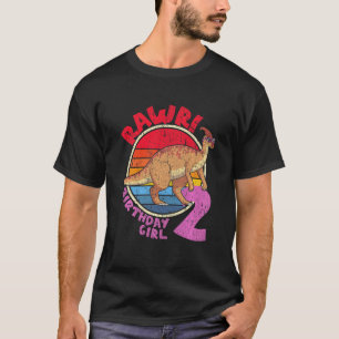 Camiseta ¡Chica de niños en el segundo cumpleaños, yo soy R