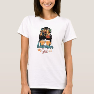 Camiseta Chica de noviembre - Autumy Messy Bun Vibes